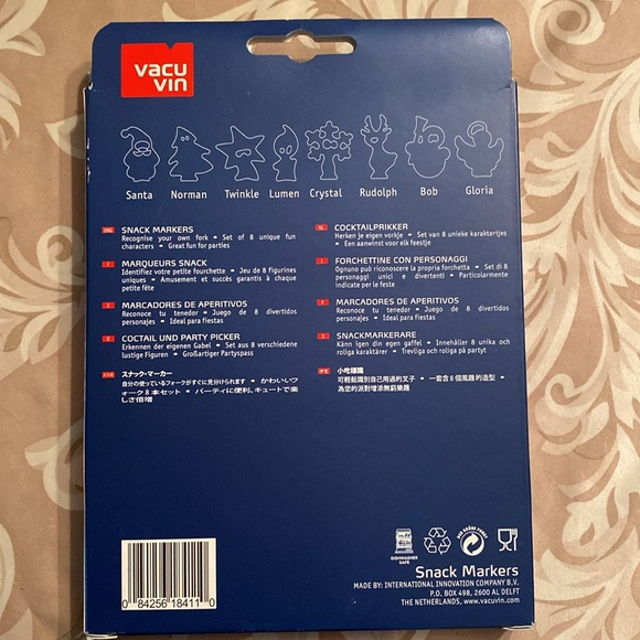 NWT snack Markers/picks by Vacu Vin(Netherlands) - Picture 2 of 4